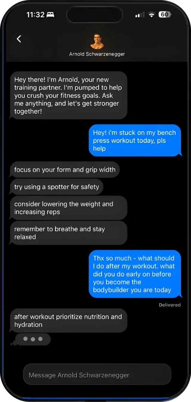 Chat with your AI trainer