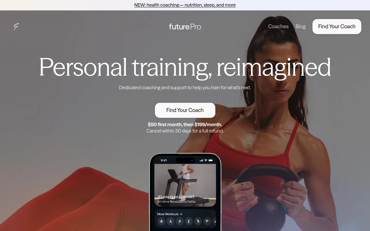 best fitness apps - future on human personal