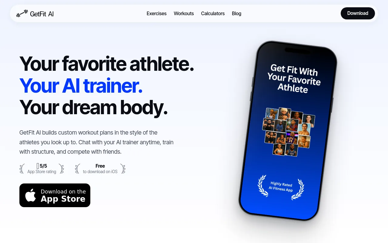 best fitness apps - getfit ai beginners who