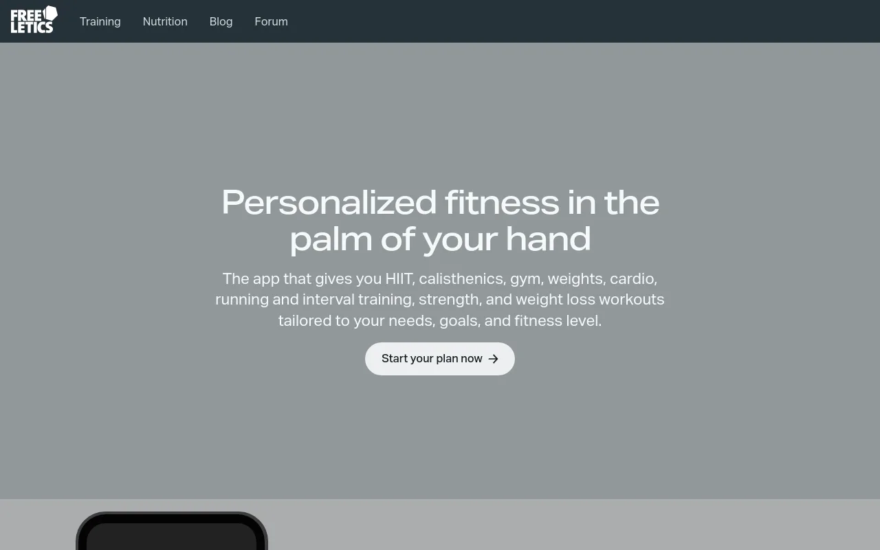 Best Free Workout Apps - freeletics daily bodyweight hiit